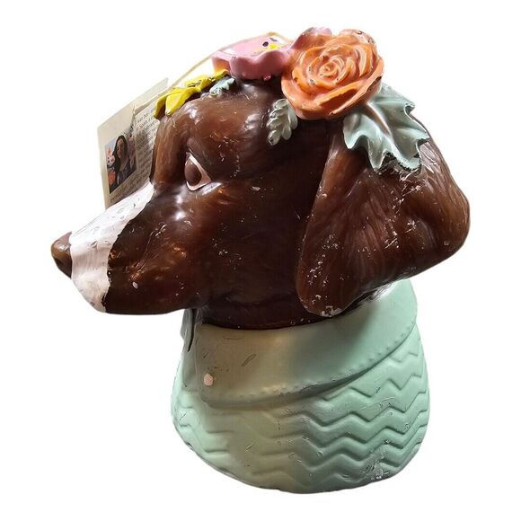 Mia charro Dog Candle chocolate Lab NEW HTF rare flowers 35oz dogs artwork pups - Picture 4 of 7